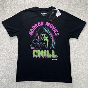 Scream Ghostface T-Shirt Medium‎ Horror Movies And Chill Graphic Tee NWT 2024